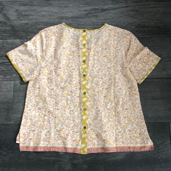 Madewell Button-Back Pocket Top in Jaipur Floral - Picture 4 of 8